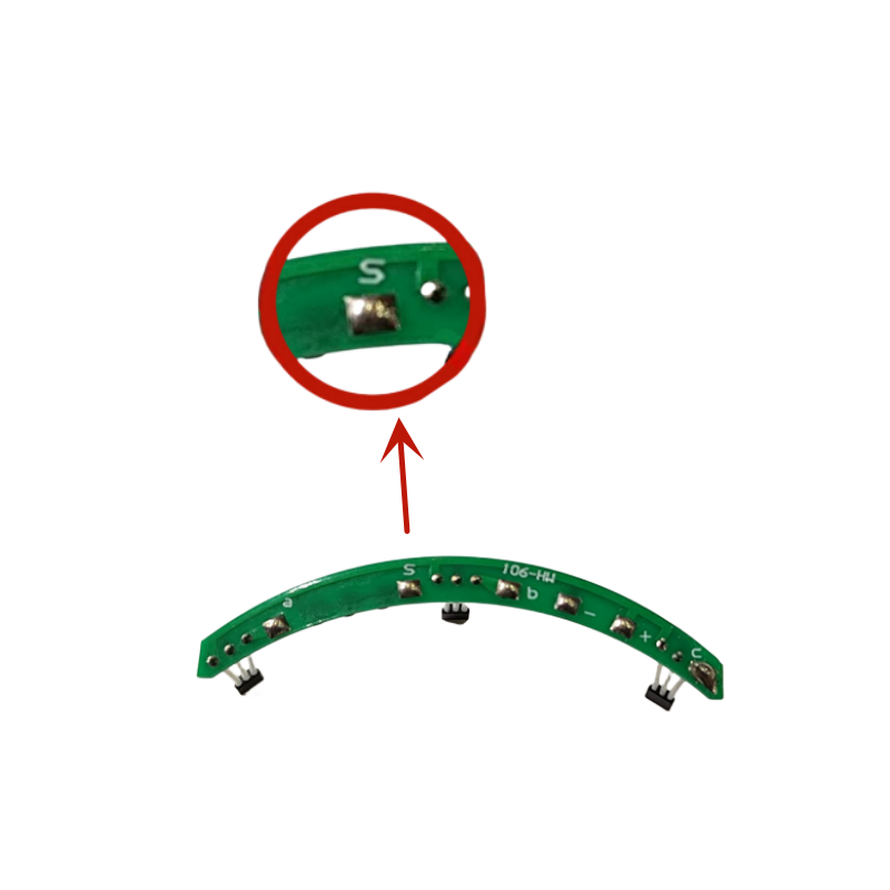 Placa de sensores hall para motor (6 cable)