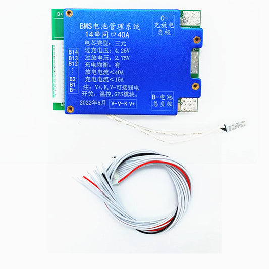 BMS 14S 52V 50A con balanceo de carga