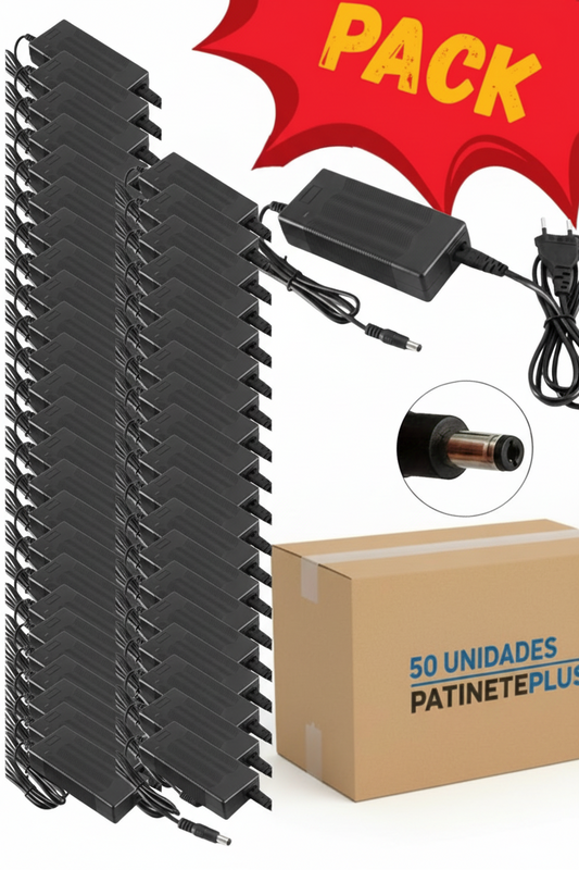 PACKS de Cargador 42V 2A para Cecotec Bongo Serie A  (DC 5.5X2.1)