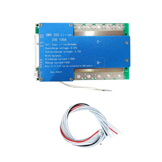 BMS 20S 72V 100A con balanceo de carga