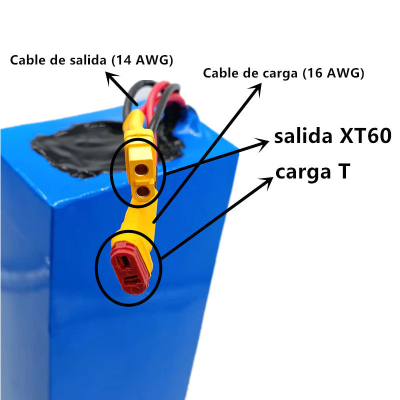 Bateria Generica Para Patinete Electrico 48v 13Ah - Medidas 26.5 x 10 x 7 cm