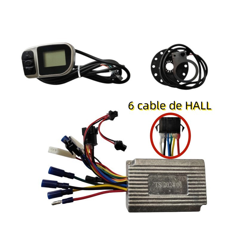 KIT controlador bicicleta eléctrica 36V / 48V （6 CABLE HALL）
