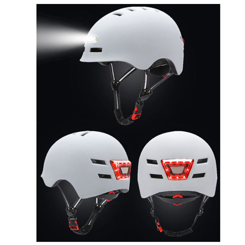 Casco con luz led