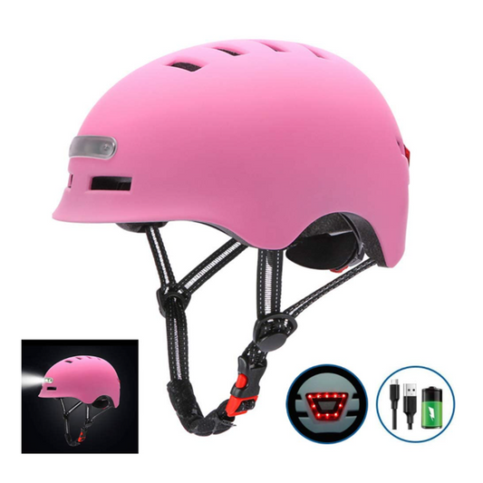 Casco con luz led