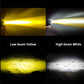 Faro de 12-60V blanco y amarillo