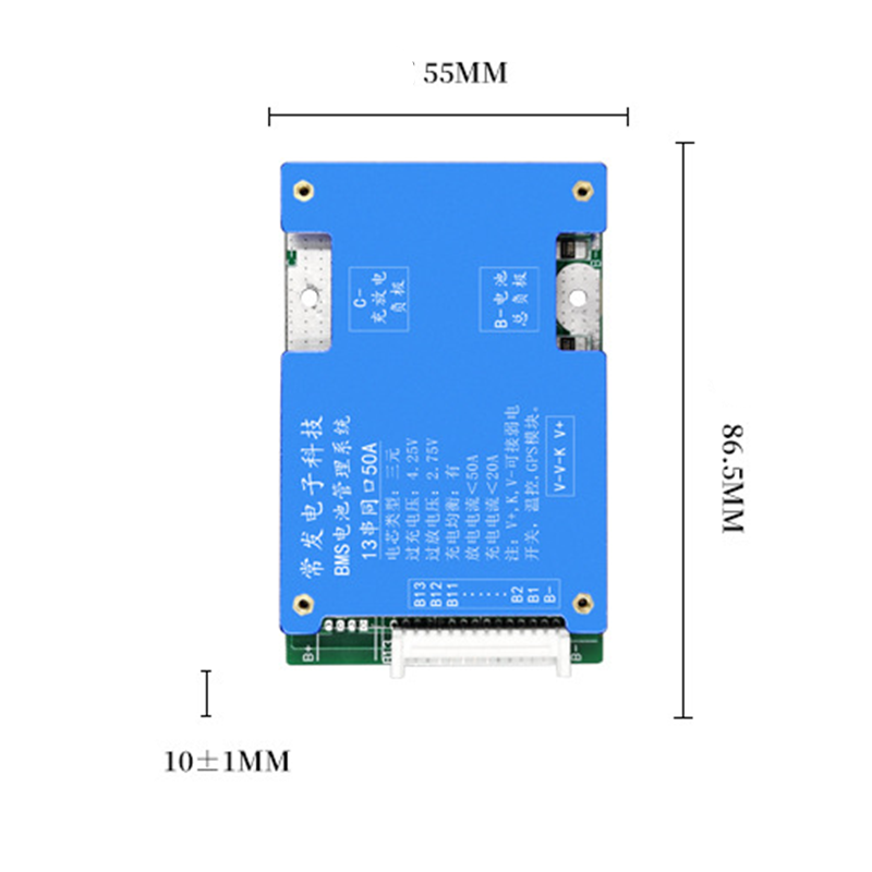 BMS 13S 48V 50A