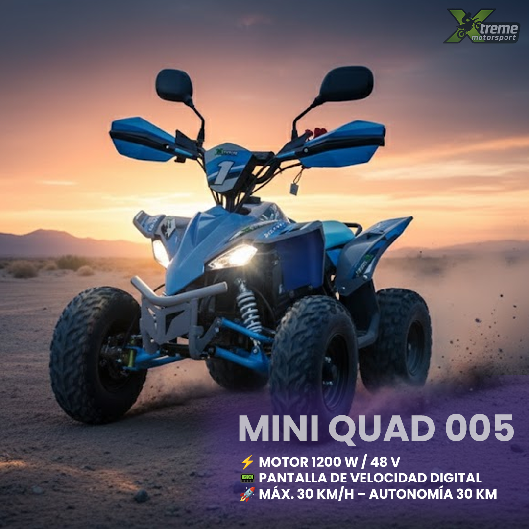 Mini Quad 500A Eléctrico 48V / 1200W – Diversión, seguridad y potencia en tamaño mini