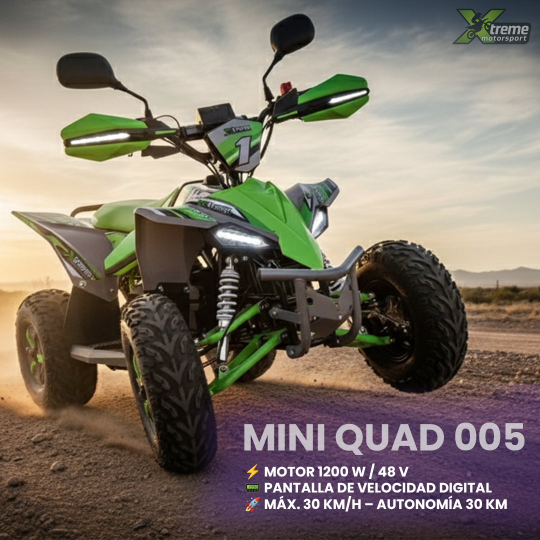 Mini Quad 500A Eléctrico 48V / 1200W – Diversión, seguridad y potencia en tamaño mini