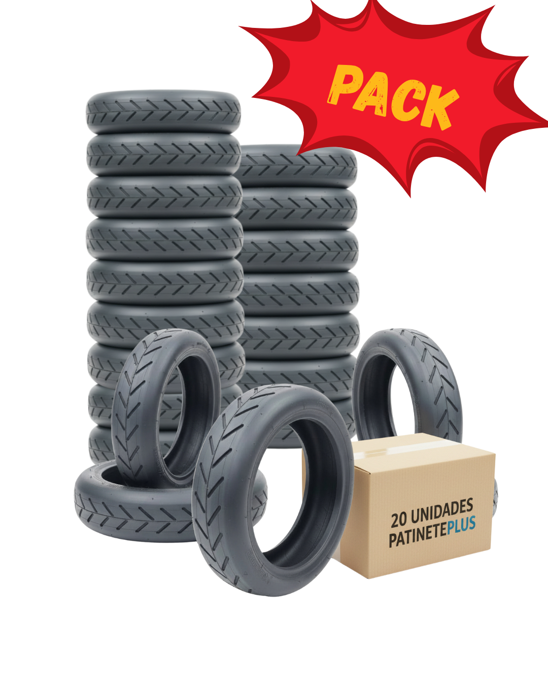 PACK 10UND/20UND- Ruedas cubiertas de 8.5×2 [Xuancheng]