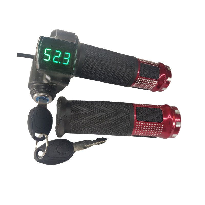 Acelerador con llave y Voltímetro