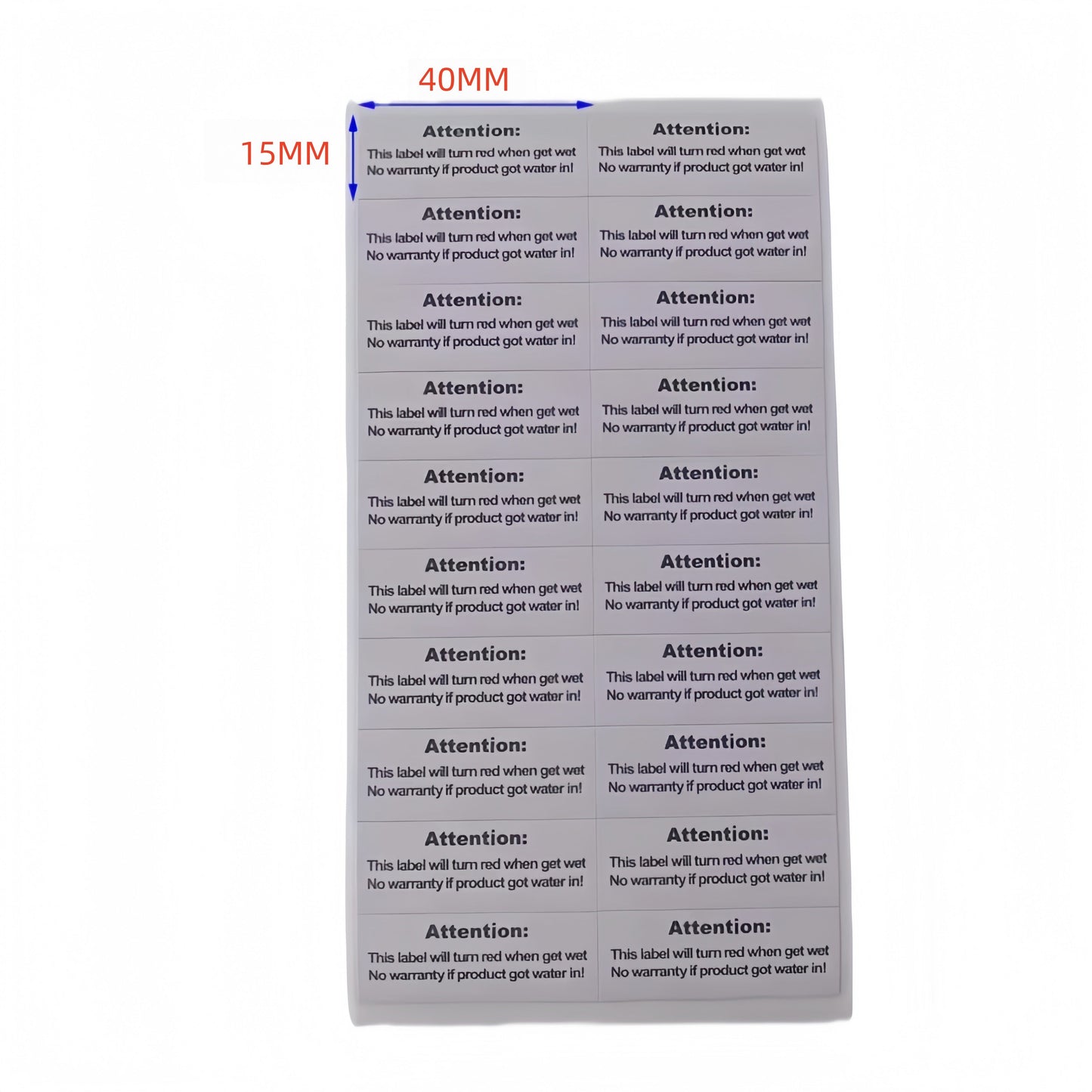 Etiqueta de garantía del producto (20Pcs)