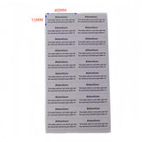 Etiqueta de garantía del producto (20Pcs)
